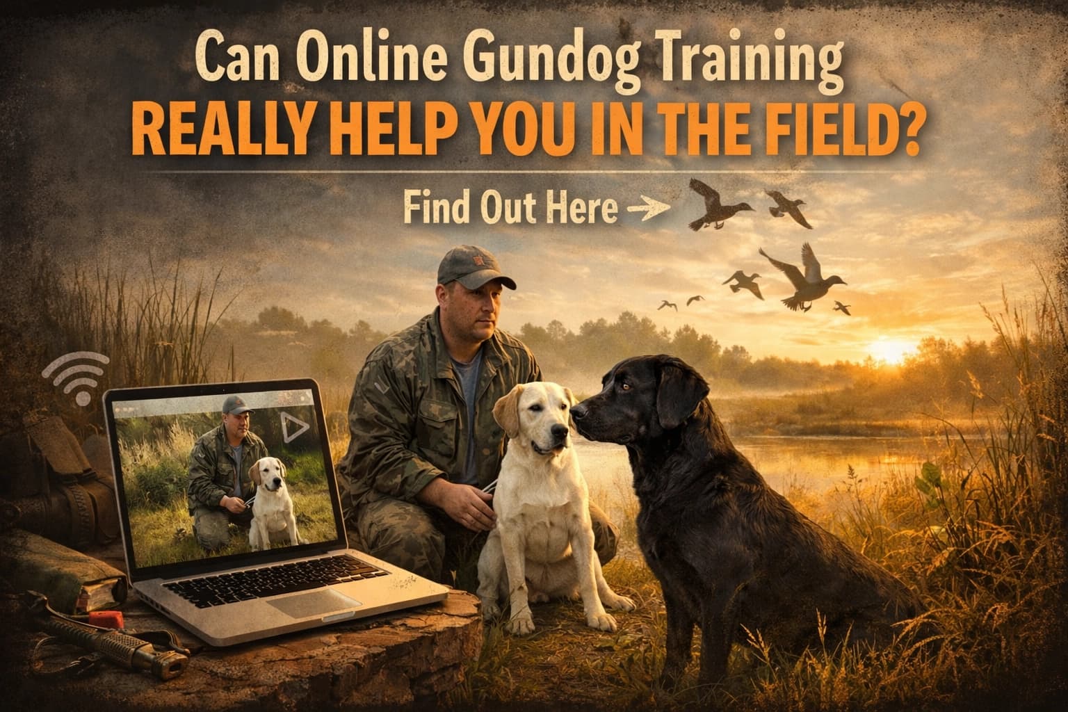 Online gundog coaching session